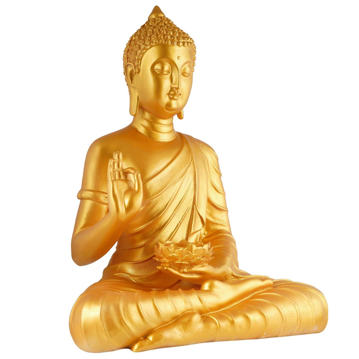 Buddha Idol Statue Showpiece Gift Gifting Item Polystone Home Decor Decoration - Image 4