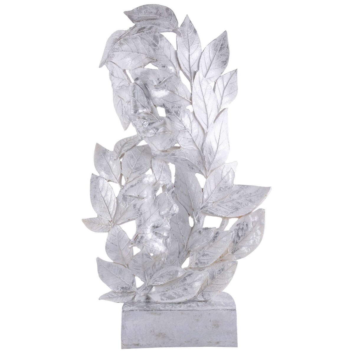 RomentIc Love Couple Face Statue silver Showpiece for Home Decor in Showpieces &Figurine table Decorations Items - Image 2