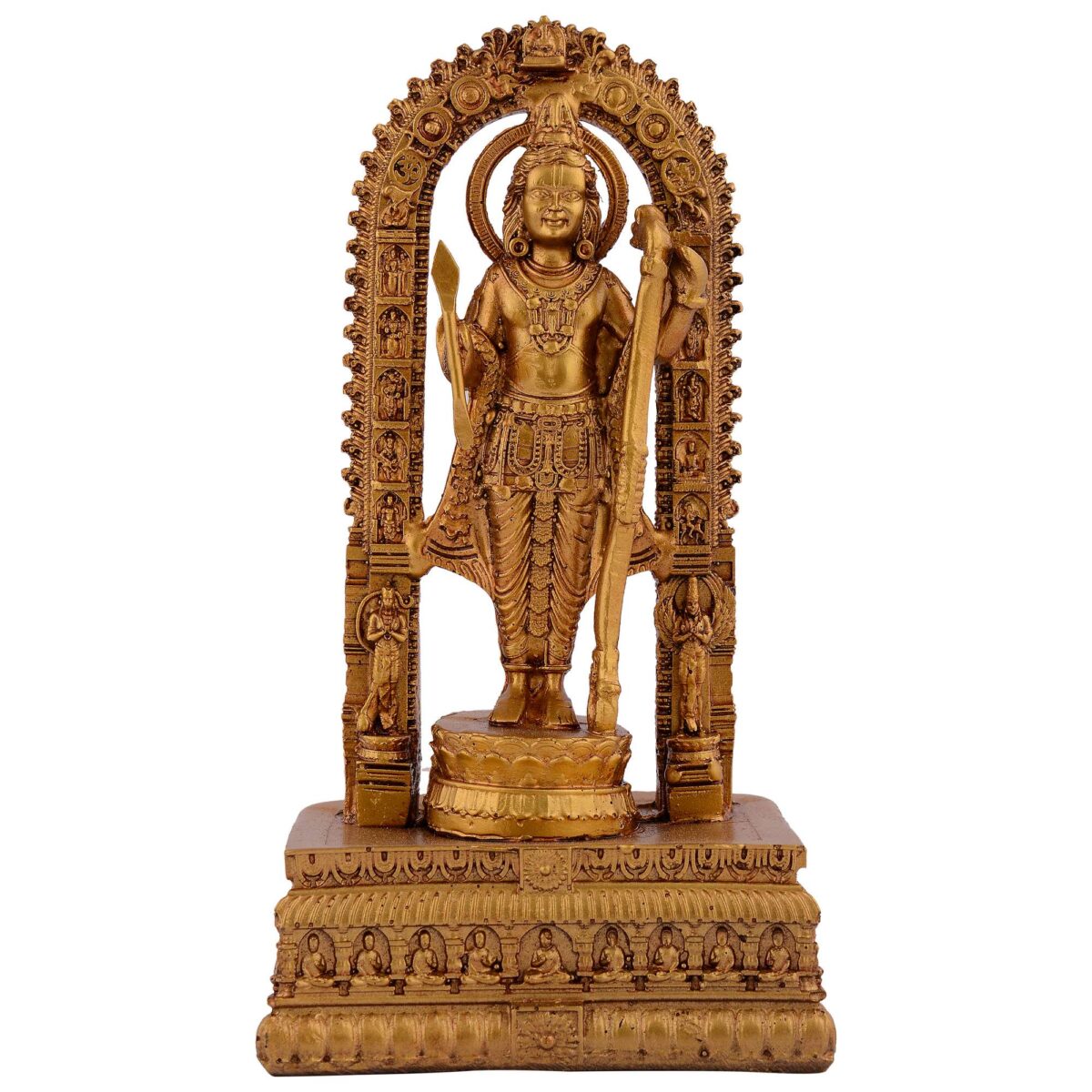 Ram Lalla Idol Ayodhya Murti Resin Shree Ram Lalla Statue Home Decor & Gifts, Office, Tample, Mandir Housewarming Decoration Items - Image 3