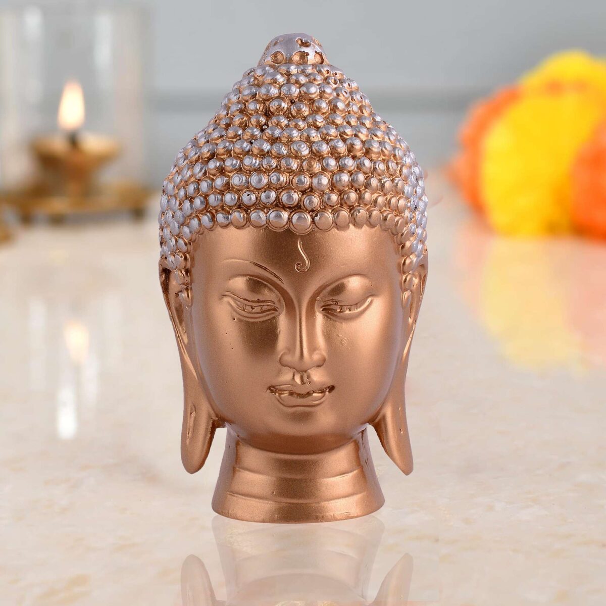 Buddha Idol Statue Showpiece Gift Gifting Item Polystone Home Decor Decoration