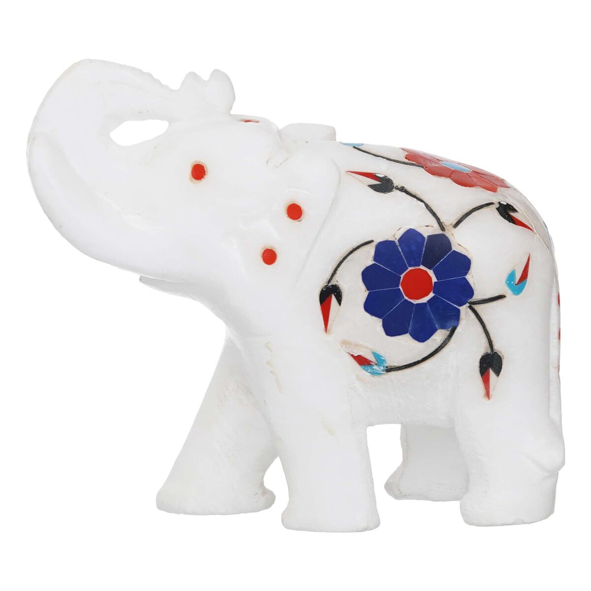 White Marble Elephant Showpieces Home Decor for Living Room, Table, Shelf for Vastu, Feng Shui, Office Decor, Gifting -1 - Image 4