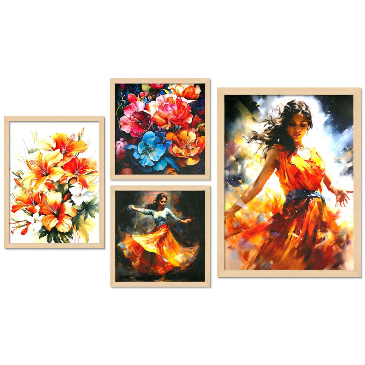 SET OF 4 DIGITAL WALL PAINTING - Image 4