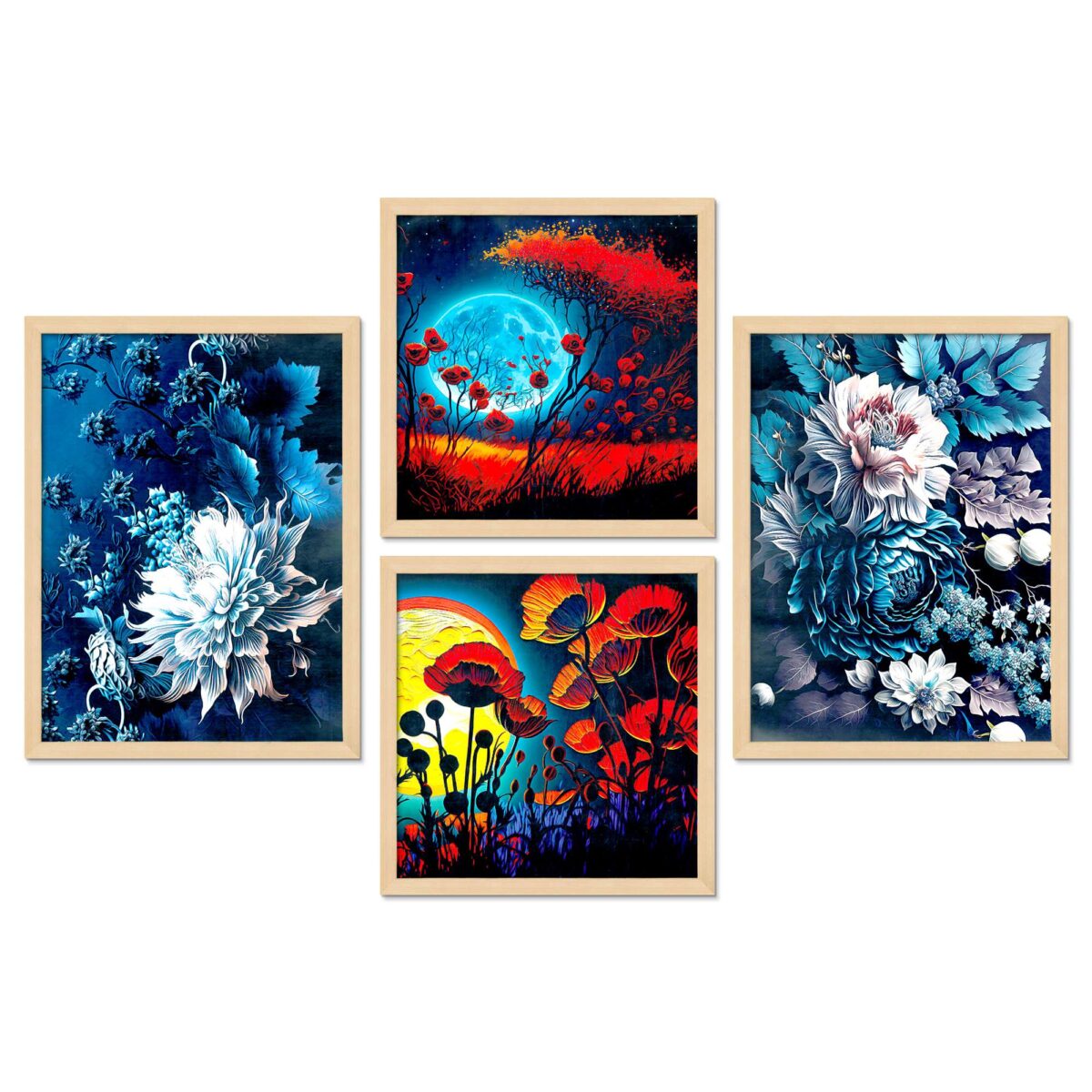 SET OF 4 DIGITAL WALL PAINTING - Image 4