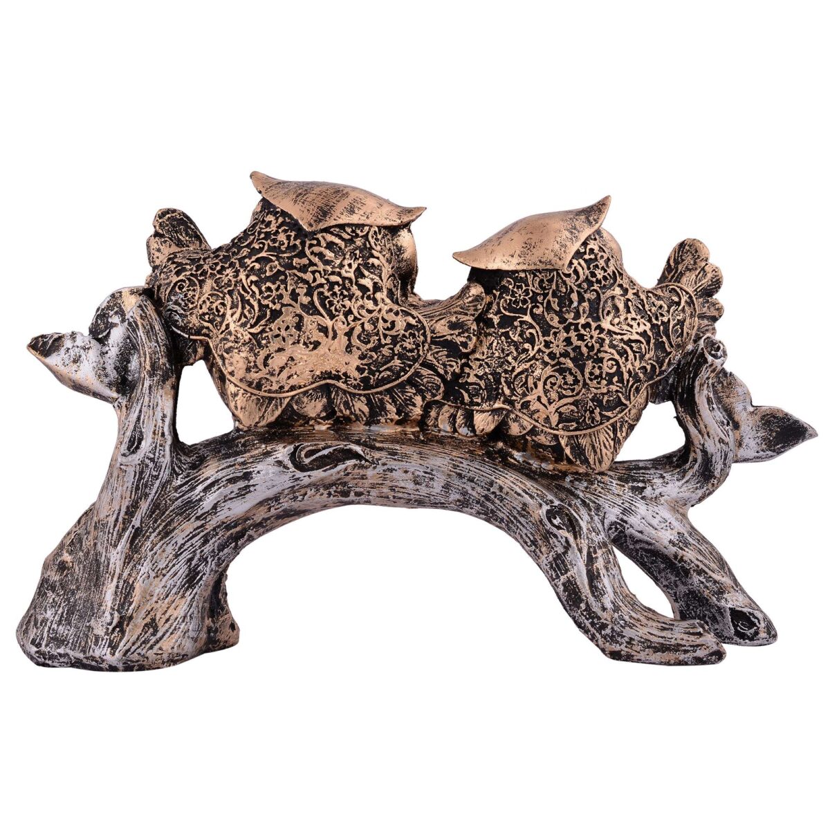 Owl Family Sitting on Tree Decorative Bird Showpieces Statue for Home Decor Living Room Bedroom Wall Shelf Table Top Garden Decoration Items -4 - Image 4